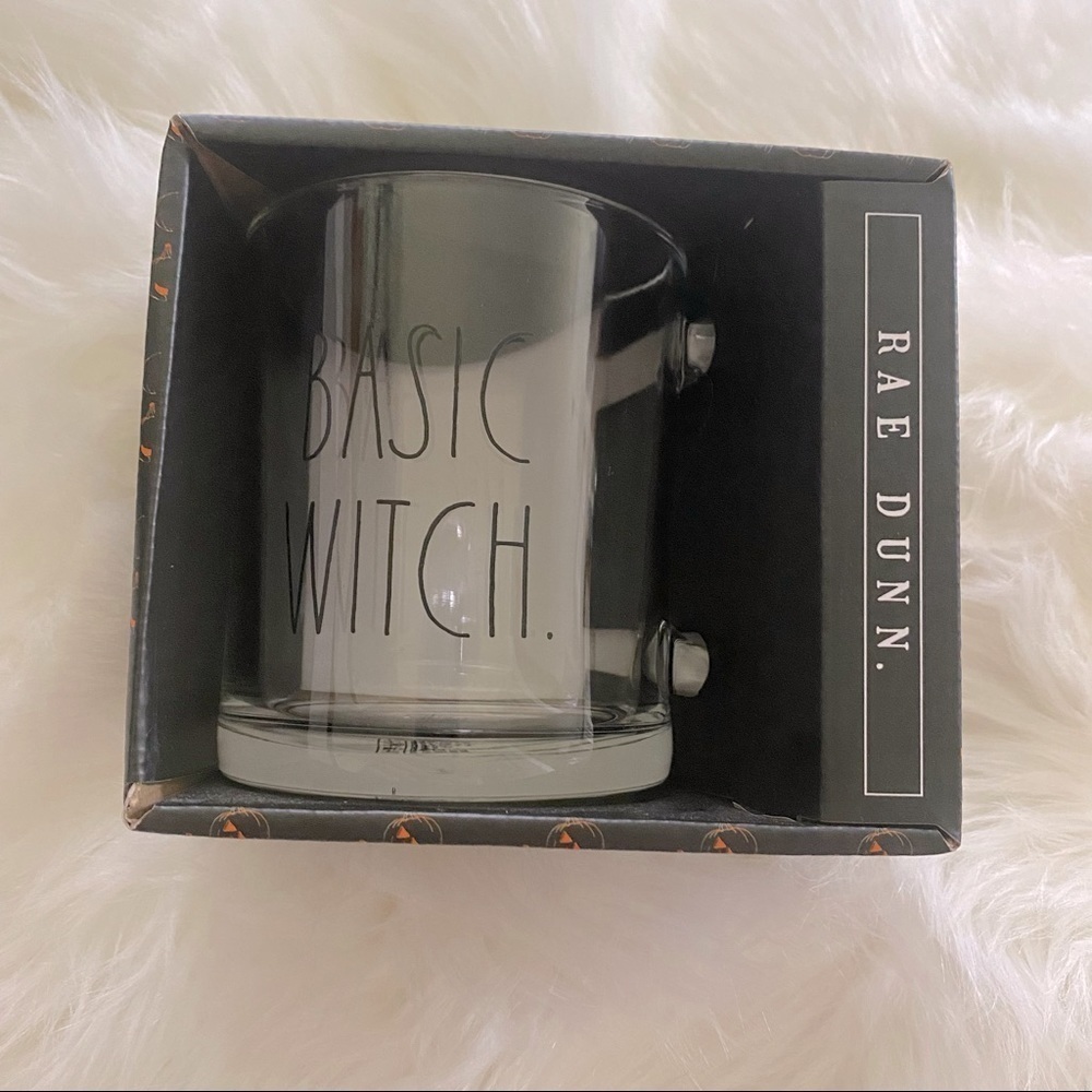 Rae Dunn Basic Witch Glass Mug